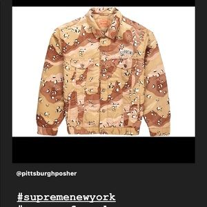 Supreme New York / Levis camouflage trucker jacket mens authentic FW19 NWT